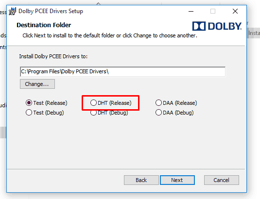 dolby cp750 setup software download